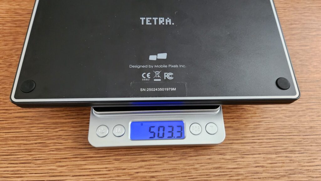 tetra-keyboard-display-weight