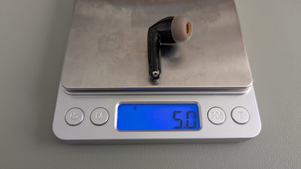 soundpeats-air5-pro-plus-weight