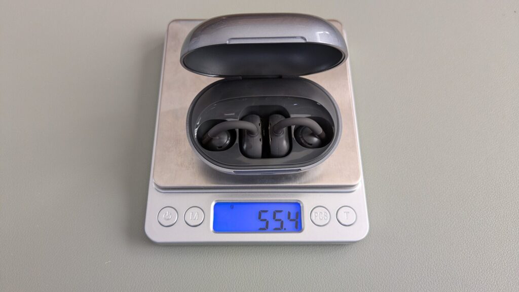 soundpeats-clip1-with-charging-case-weight