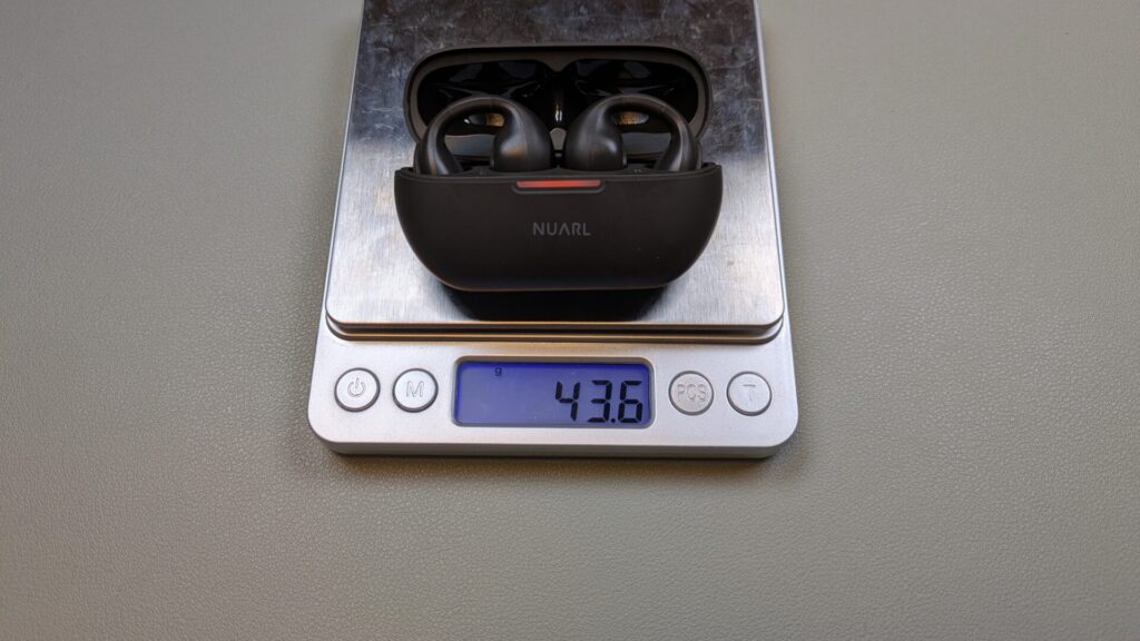 nuarl-νclip-with-charging-case-weight