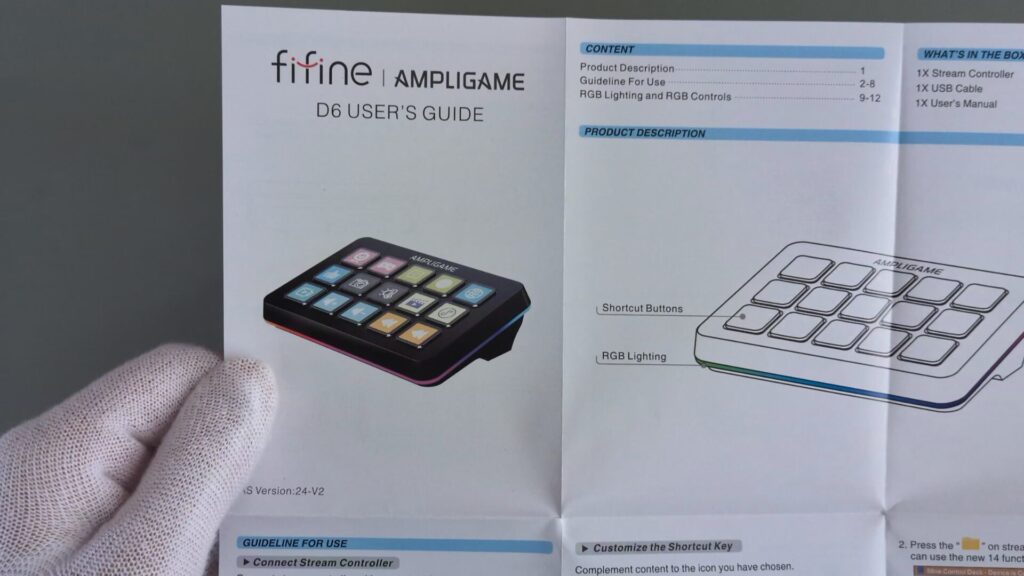 fifine-ampligame-d6-manual