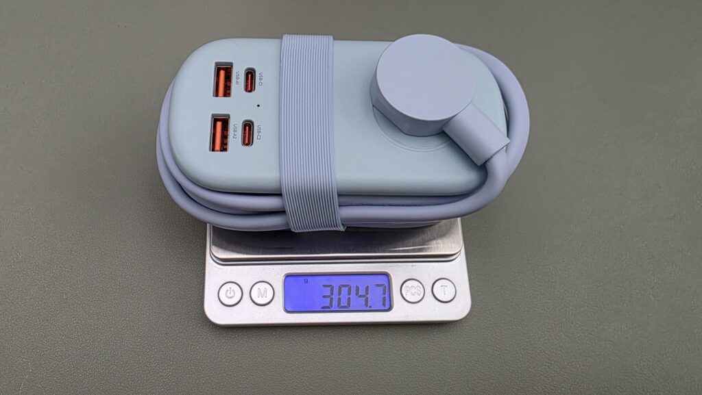 orico-65w-gan-portable-power-strip-weight
